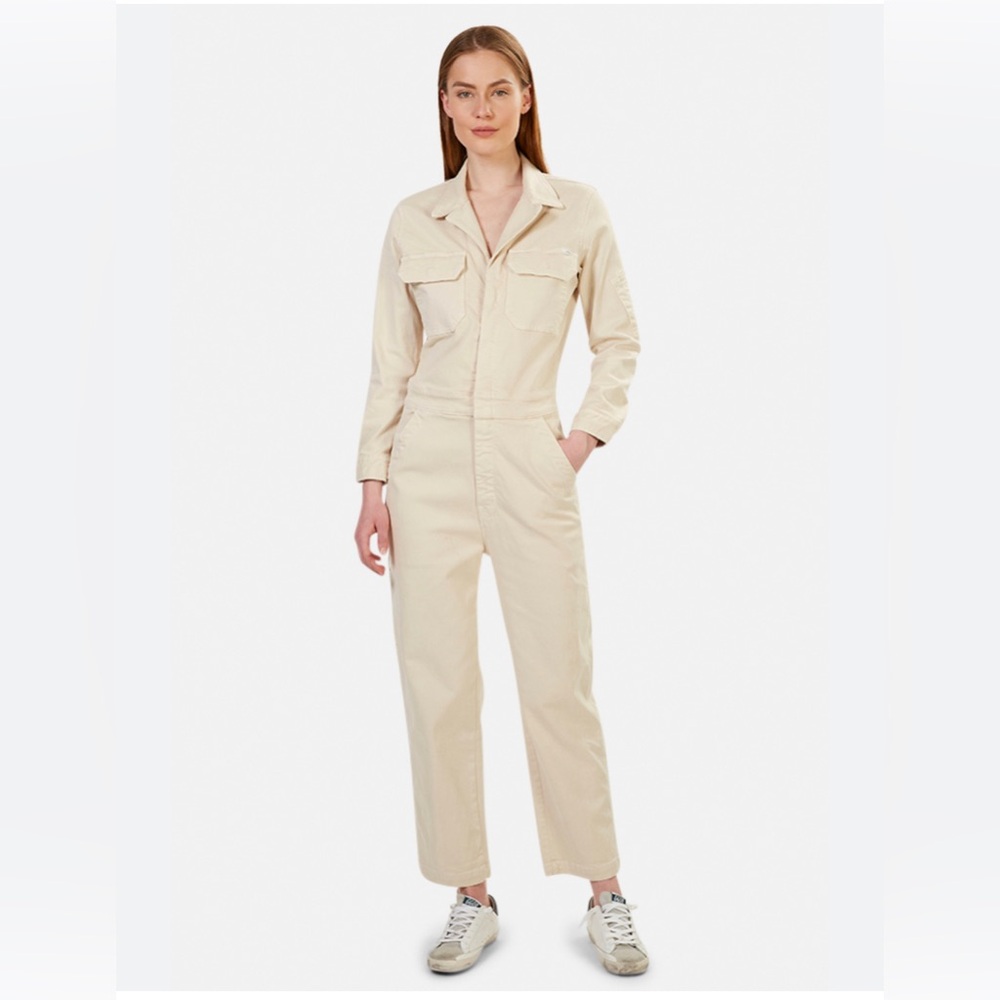 SANDY LIANG  jumpsuit long sleeve shirt size 6 color cream for women